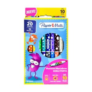 Plumones Paper Mate doble punta